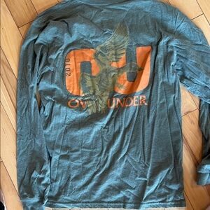 Over under hunting brand long sleeve tee